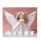 折り紙で作った可愛い天使スタンプ（個別スタンプ：39）