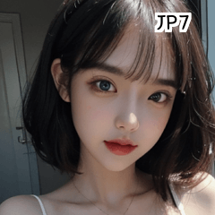 [LINEスタンプ] JP7 かわいい selfie 女の子