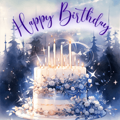 [LINEスタンプ] 背景が動く★大人かわいい誕生日おめでとう