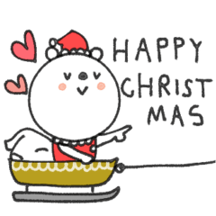 [LINEスタンプ] mottoのVくまさん♡冬