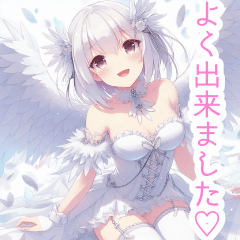 [LINEスタンプ] 天使の女の子スタンプ
