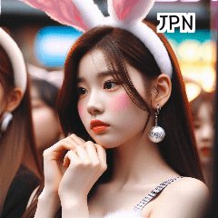 [LINEスタンプ] JPN 26歳の女の子ウサギ